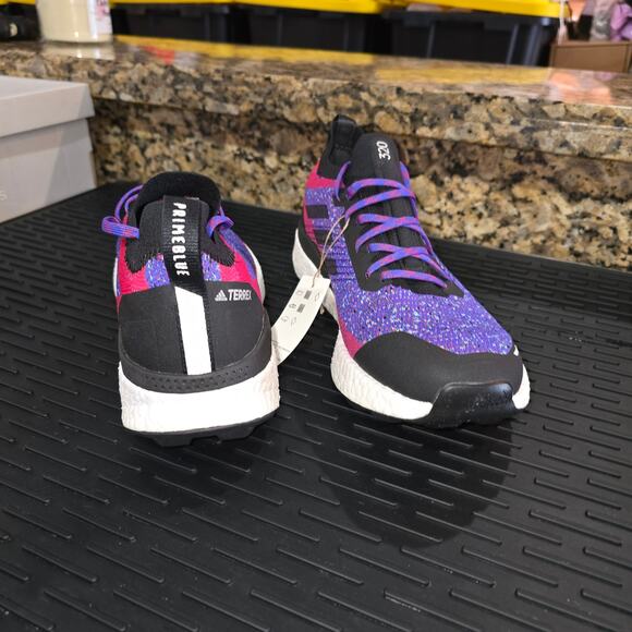 Adidas Terrex Two Ultra Primeblue size 9 Scarlet Athletic Sneakers H69069 - Picture 6 of 9